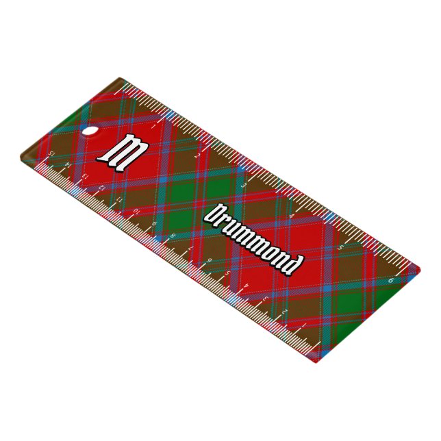 Clan Drummond Tartan Ruler (Angled)
