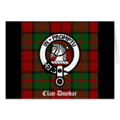 Clan Dunbar Tartan & Crest Badge (Front Horizontal)