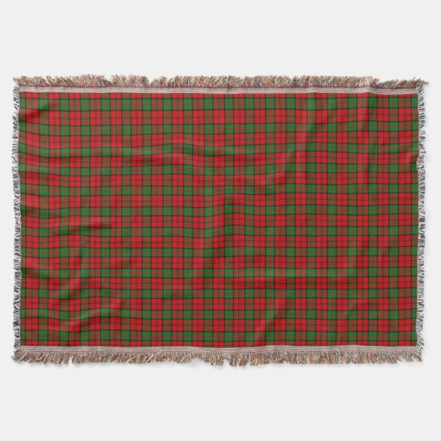 Clan Dunbar Tartan Throw Blanket (Front)