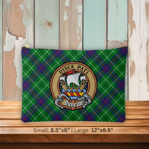 Clan Duncan Crest over Tartan Accessory Pouch