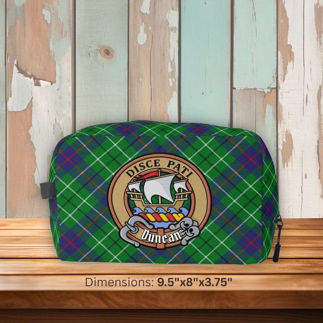 Clan Duncan Crest over Tartan Dopp Kit (Creator Uploaded)