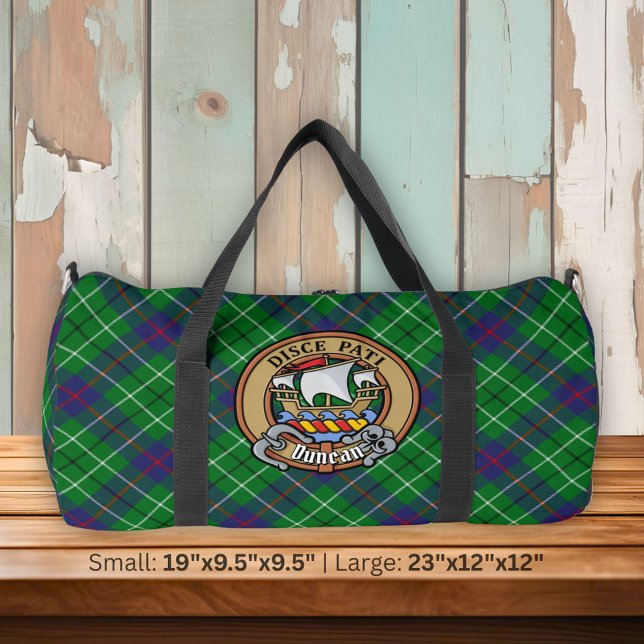 Clan Duncan Crest over Tartan Duffle Bag (Creator Uploaded)