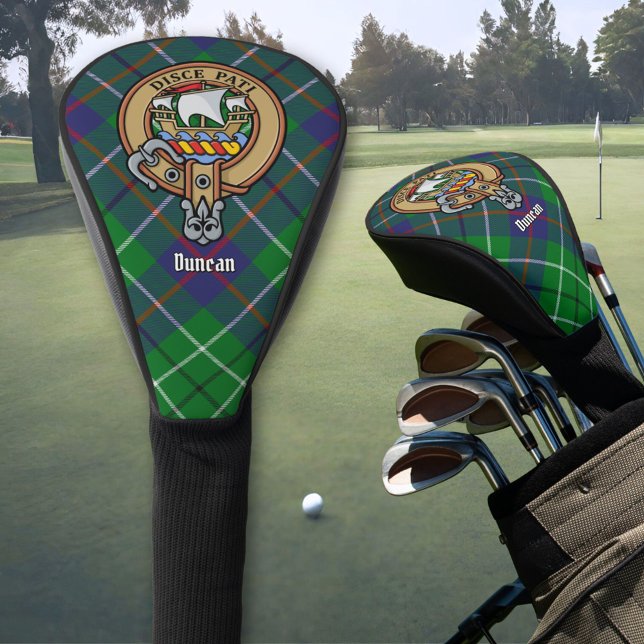 Clan Duncan Crest over Tartan Golf Head Cover (Creator Uploaded)
