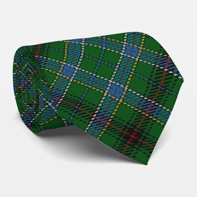 Clan Duncan Letter D Monogram Tartan Neck Tie (Rolled)