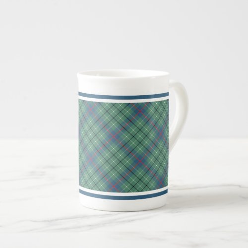 Clan Duncan Light Green Ancient Tartan Bone China Mug