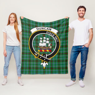 Clan Duncan of Sketraw Tartan Plaid Fleece Blanket