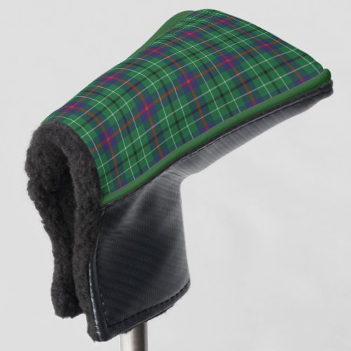 Clan Duncan Plaid Green Black Check Tartan Golf Head Cover