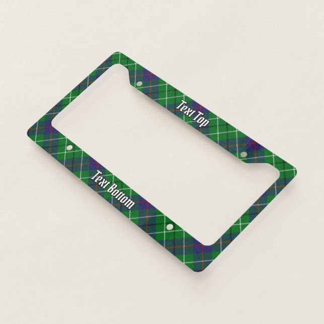 Clan Duncan Tartan License Plate Frame (3/4)