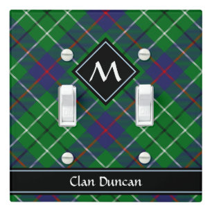 Clan Duncan Tartan Light Switch Cover