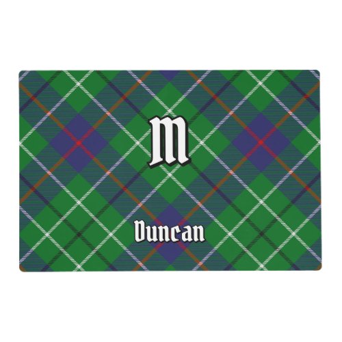 Clan Duncan Tartan Placemat