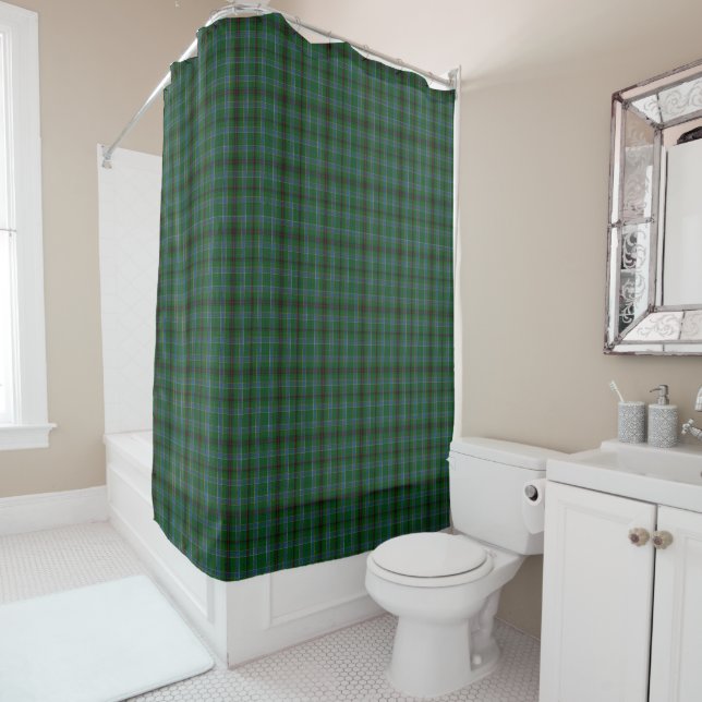 Clan Duncan Tartan Plaid Shower Curtain (In Situ)