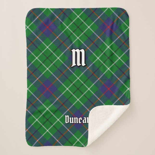 Clan Duncan Tartan Sherpa Blanket (Front)