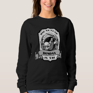Clan Dundas Swordsman Scottish Badge Highland Game Sweatshirt