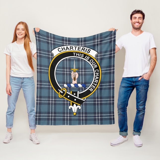 Clan Earl Of St Andrews Tartan Plaid Fleece Blanket (In Situ)