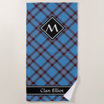 Clan Elliot Ancient Tartan Beach Towel