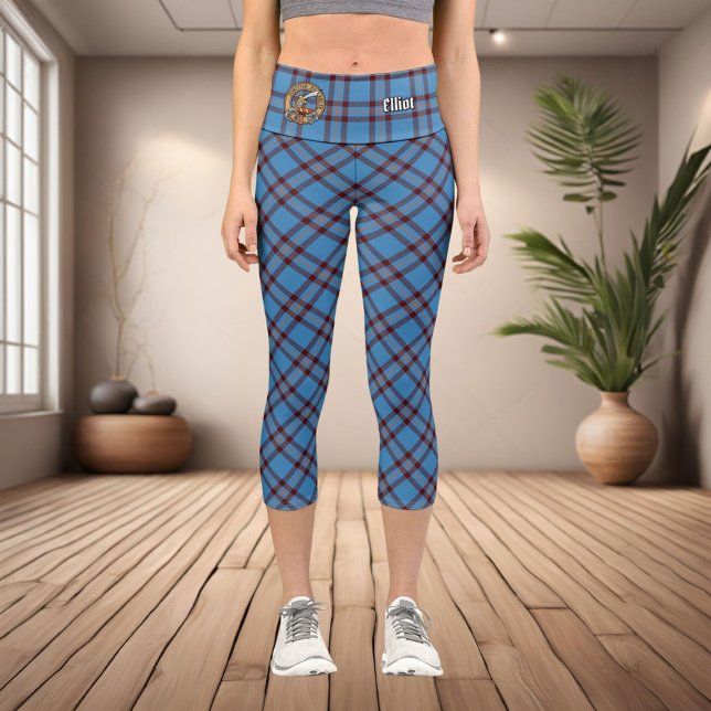Clan Elliot Ancient Tartan Capri Leggings (Creator Uploaded)