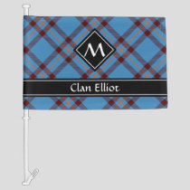 Clan Elliot Ancient Tartan Car Flag