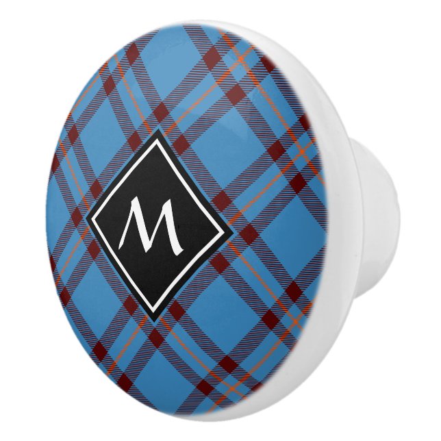 Clan Elliot Ancient Tartan Ceramic Knob (Right)