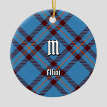 Clan Elliot Ancient Tartan Ceramic Ornament