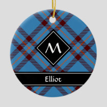 Clan Elliot Ancient Tartan Ceramic Ornament