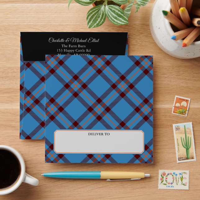 Clan Elliot Ancient Tartan Envelope (Desk)