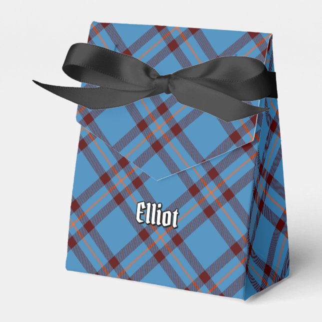 Clan Elliot Ancient Tartan Favor Box (Front Side)