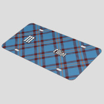 Clan Elliot Ancient Tartan License Plate