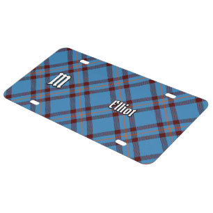 Clan Elliot Ancient Tartan License Plate