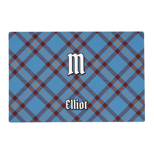 Clan Elliot Ancient Tartan Placemat (Front)
