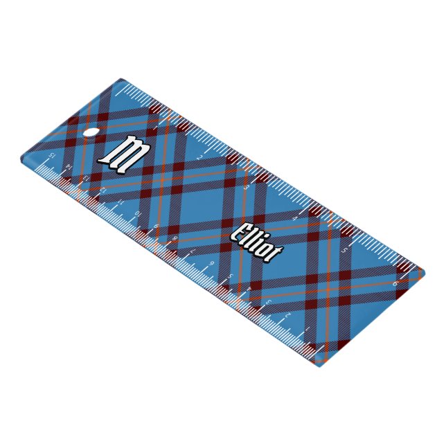 Clan Elliot Ancient Tartan Ruler (Angled)