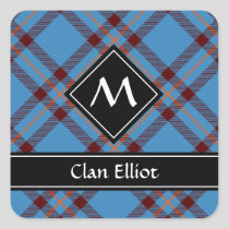 Clan Elliot Ancient Tartan Square Sticker