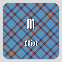 Clan Elliot Ancient Tartan Square Sticker