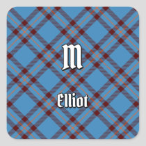 Clan Elliot Ancient Tartan Square Sticker