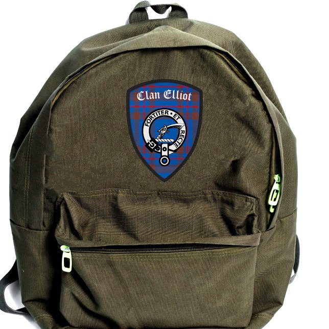 Clan Elliot Crest Badge & Tartan Iron On Patch (Creator Uploaded)
