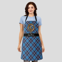 Clan Elliot Crest over Ancient Tartan Apron