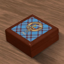 Clan Elliot Crest over Ancient Tartan Gift Box