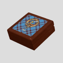 Clan Elliot Crest over Ancient Tartan Gift Box