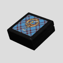 Clan Elliot Crest over Ancient Tartan Gift Box