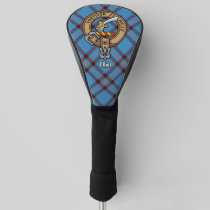 Clan Elliot Crest over Ancient Tartan Golf Head Cover