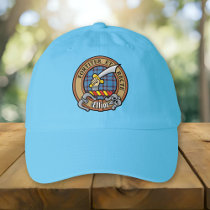 Clan Elliot Crest over Ancient Tartan Hat