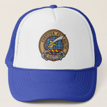 Clan Elliot Crest over Ancient Tartan Trucker Hat