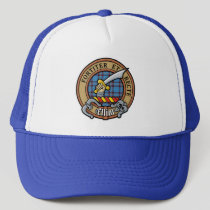 Clan Elliot Crest over Ancient Tartan Trucker Hat