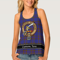 Clan Elliot Crest over Modern Tartan Tank Top