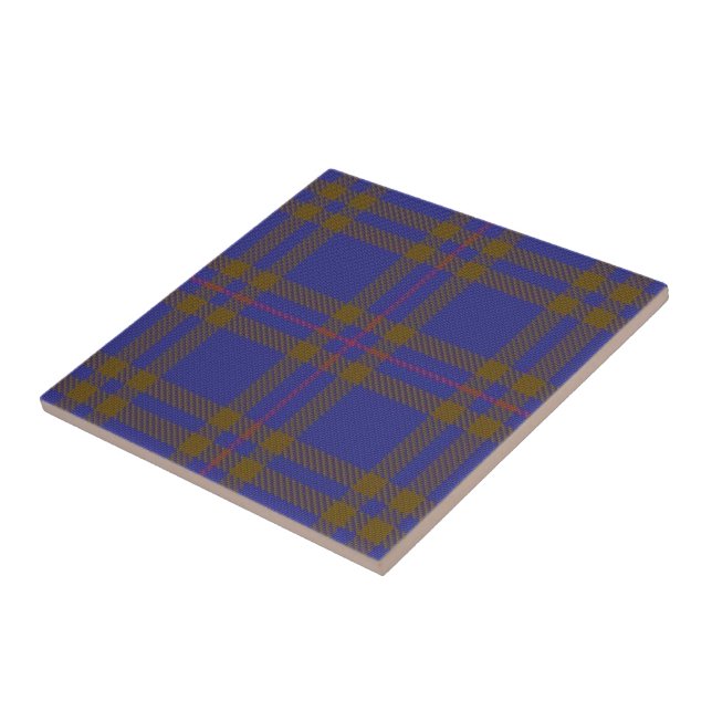 Clan Elliot Elliott Scottish Expressions Tartan Ceramic Tile (Side)