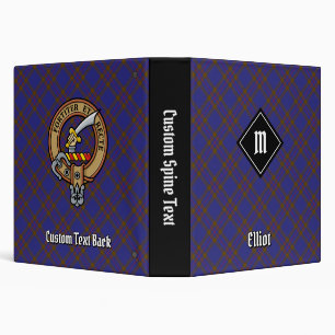 Clan Elliot Modern Tartan 3 Ring Binder