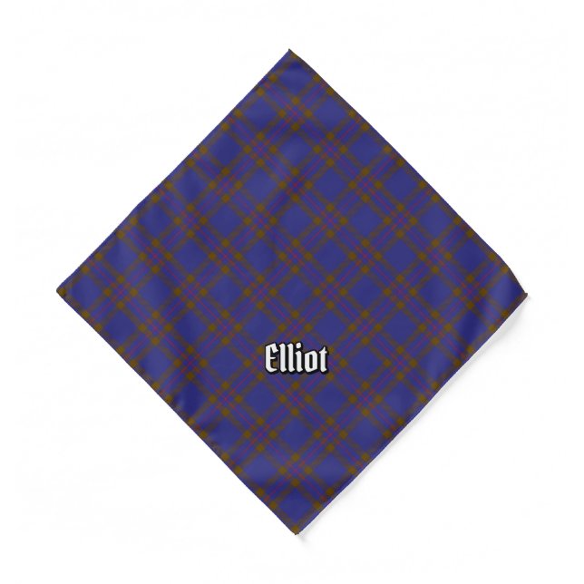 Clan Elliot Modern Tartan Bandana (Front)