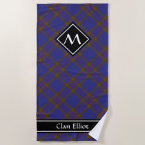 Clan Elliot Modern Tartan Beach Towel