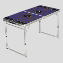 Clan Elliot Modern Tartan Beer Pong Table