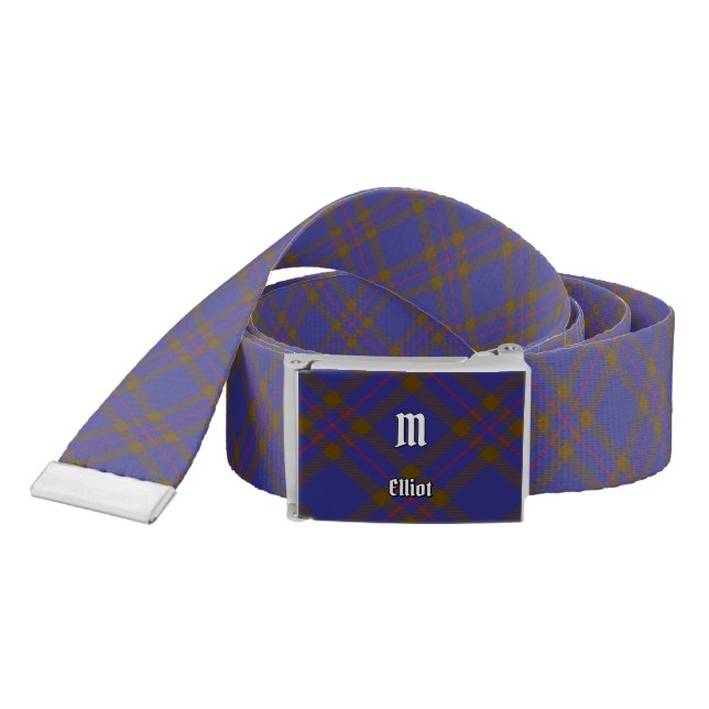 Clan Elliot Modern Tartan Belt (Snake)