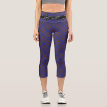 Clan Elliot Modern Tartan Capri Leggings